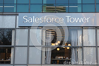 Salesforce Tower Editorial Stock Photo