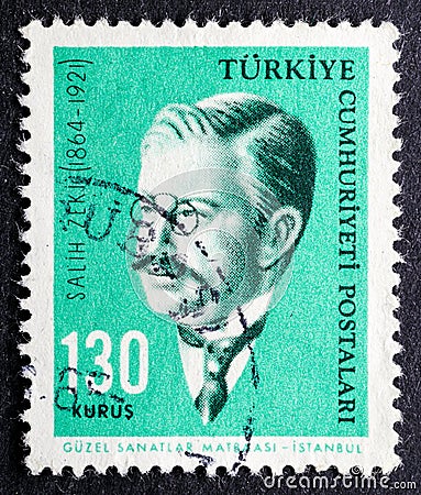 Salih Zeki 1864-1921, an Ottoman mathematician, astronomer and the founder of the mathematics, physics, and astronomy department Editorial Stock Photo