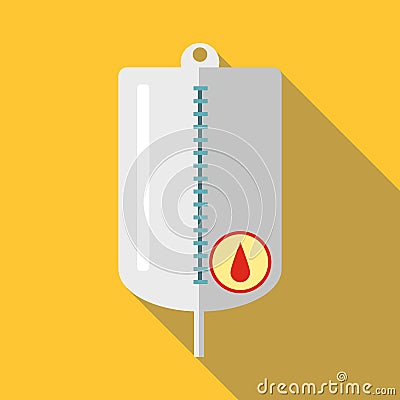 Saline icon, flat style Vector Illustration