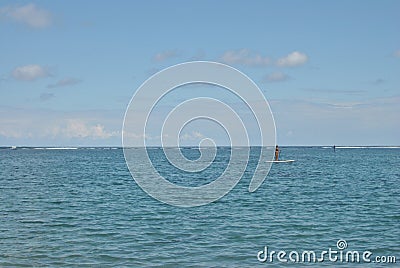 Saline les Bains, beach Reunion Island. Editorial Stock Photo