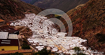 Salineras de Maras Peru Urubamba Cusco Peru Stock Photo