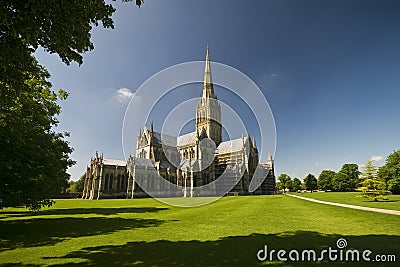 Salisbury Cathedral Stock Photo