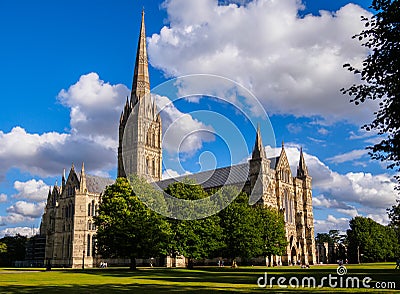 Salisbury Cathedral Editorial Stock Photo