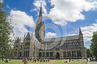 Salisbury Cathedral Editorial Stock Photo