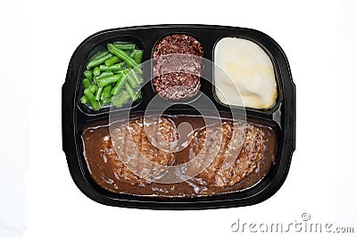 Salisbury TV dinner Stock Photo