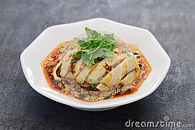 Saliva chicken, chinese sichuan cuisine Stock Photo