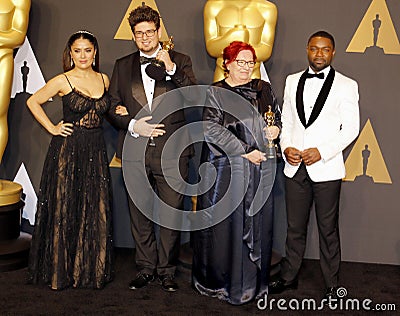 Salma Hayek, Kristof Deak, Anna Udvardy and David Oyelowo Editorial Stock Photo