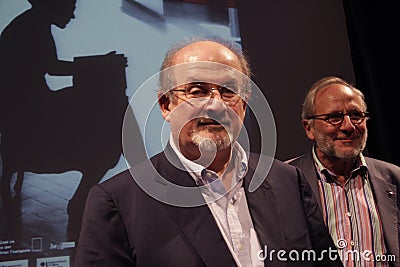 Salman Rushdie Editorial Stock Photo