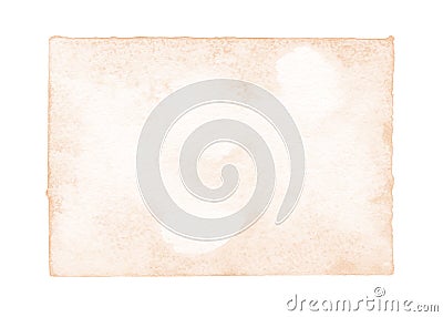 Salmon-color watercolor background on white paper textures Stock Photo