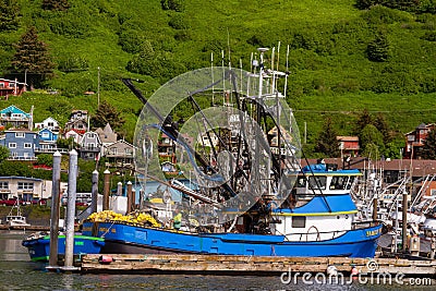 Salmon fishing boat, Kodiak, Alaska Editorial Stock Photo
