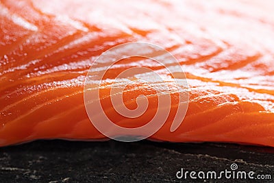 Salmon. Fresh raw salmon fish. Raw salmon fillet background Stock Photo