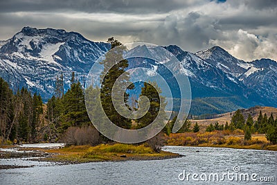 Salmon River Lower Stanley Idaho Stock Photo