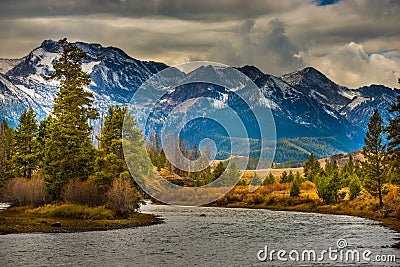 Salmon River Lower Stanley Idaho Stock Photo