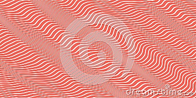 Salmon Seamless Hypnotic Waves Background Stock Photo