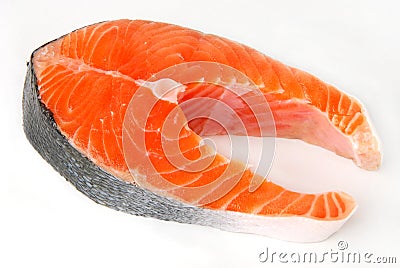 Salmon steak Stock Photo