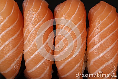 Salmon sushi Stock Photo