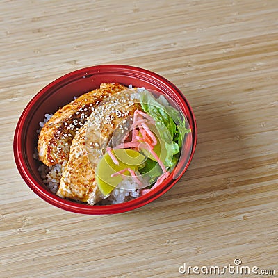 Salmon Teriyaki Stock Photo