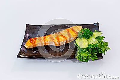 Salmon Teriyaki Stock Photo