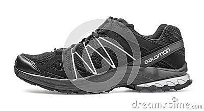 Salomon trail running shoe Editorial Stock Photo