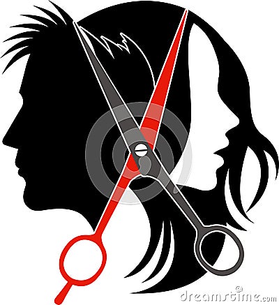 Salon concept logo Vector Illustration