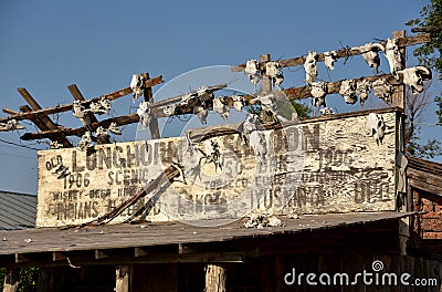 Saloon in a Ghost Town in Scenic South Dakota Editorial Stock Photo