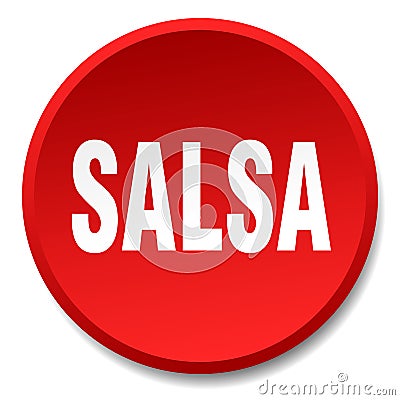 salsa button Vector Illustration