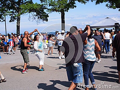 Salsa dancing Editorial Stock Photo