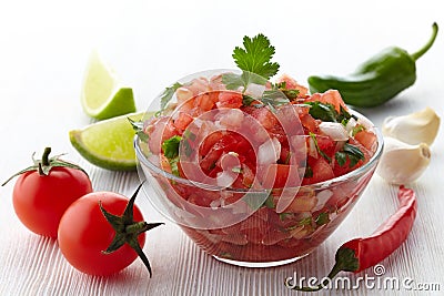 Salsa dip Stock Photo