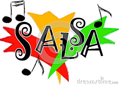 Salsa music/eps Vector Illustration