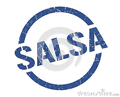 salsa stamp Vector Illustration