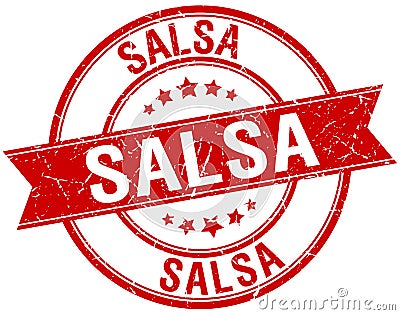salsa stamp Vector Illustration