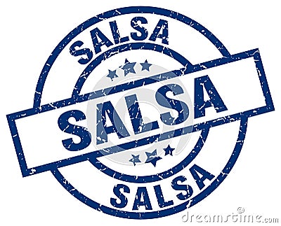 Salsa stamp Vector Illustration