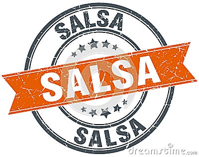 salsa stamp Vector Illustration