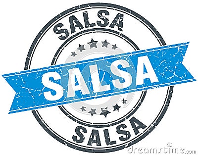 salsa stamp Vector Illustration