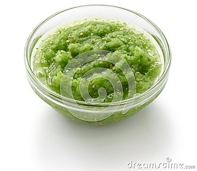 Salsa verde, mexican cuisine Stock Photo