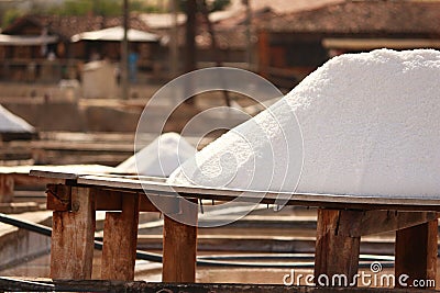 Salt board Stock Photo