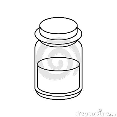 salt bottle icon Cartoon Illustration