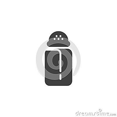 Salt bottle vector icon Vector Illustration