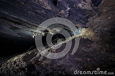 The salt cave Kolonel in Mount Sodom in southern Israel Stock Photo