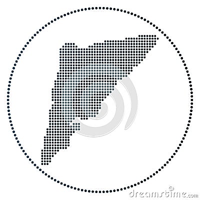 Salt Cay, Turks Islands digital badge. Vector Illustration