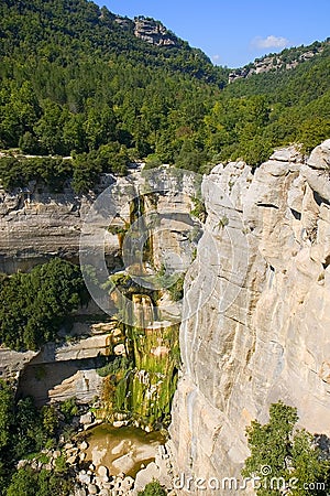 Salt de Sallent waterfall Stock Photo