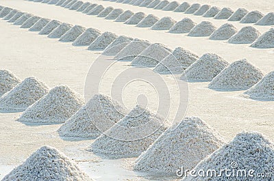 Salt farm Stock Photo