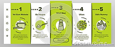 Salt Flavoring Cooking Onboarding Icons Set Vector Vector Illustration