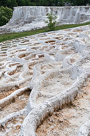 Salt hills in Egerszalok, Hungary Stock Photo