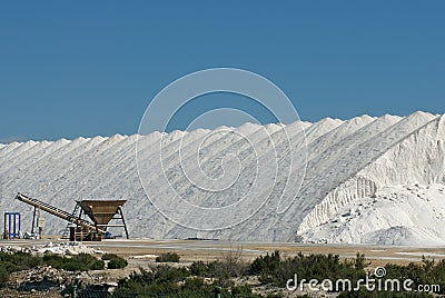 Salt industry Stock Photo