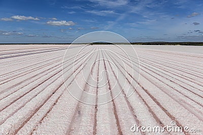 Salt industry, La Pampa Stock Photo