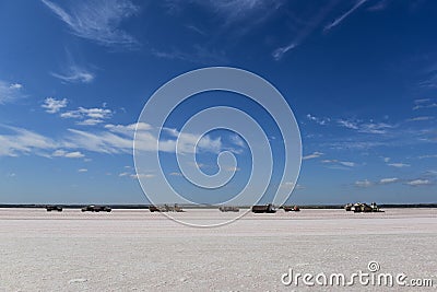 Salt industry, La Pampa Stock Photo