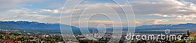 Salt Lake City Skyline Stock Photo