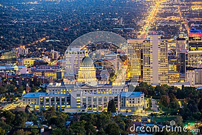 Salt Lake City Utah Stock Photo