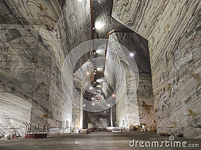 The salt mine in Slanic , Prahova County , Romania Editorial Stock Photo